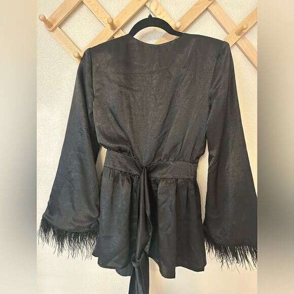 House of Harlow 1960 x REVOLVE Viviana Jacket in Noir Sz. XXS - Picture 8 of 9